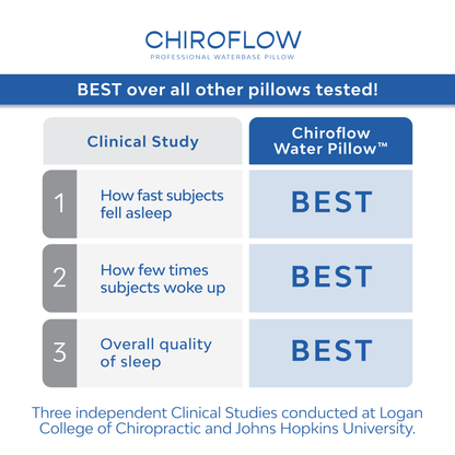 Chiroflow Original Fiber Water Pillows - 4 Pack