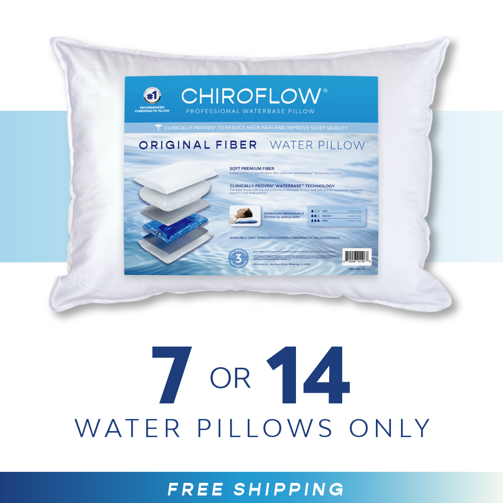 Chiroflow Original Fiber Water Pillows - Multi-Pack Options