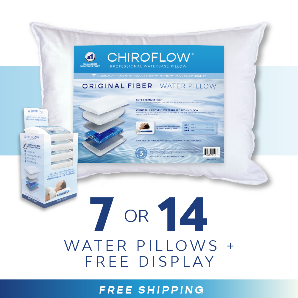 Chiroflow Original Fiber Water Pillows - Multi-Pack Options